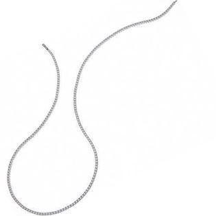 Hvidgulds halskæde i 18 karat med 92 stk 0,01 ct Wesselton VS/SI brillanter, 42 cm